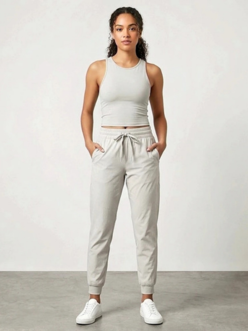 NWT Mondetta Women's Jogger Pants Active Knit in Gray Size Large